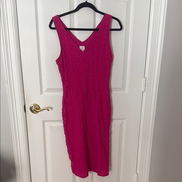 Hot Sleeveless Dress a new Day size small midi length textured - Picture 1 of 3
